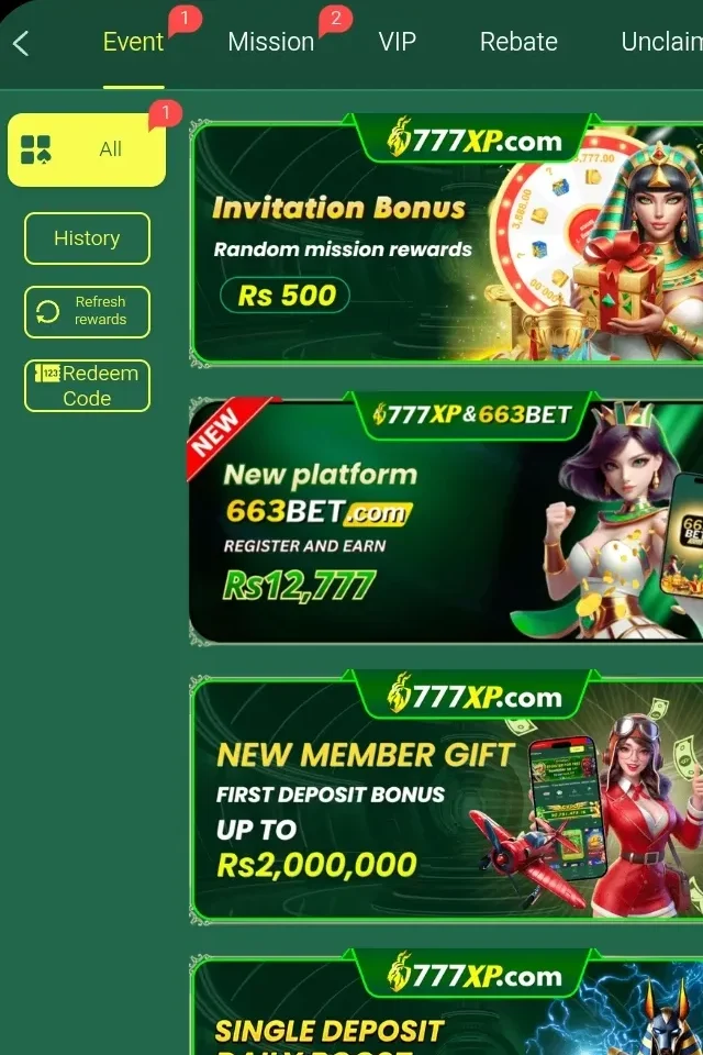 777xp Game Deposit